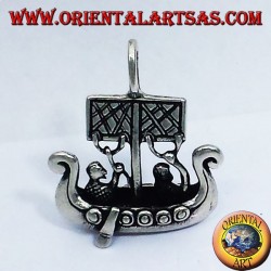 Pendant Viking Ship dimensional Libjars silver