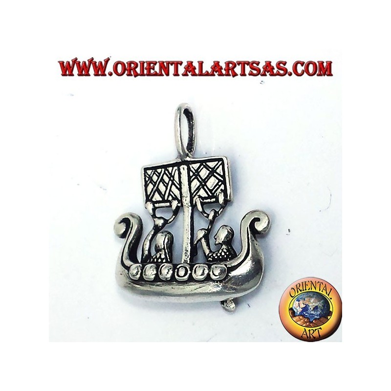 Pendentif Viking Ship dimensions argent Libjars