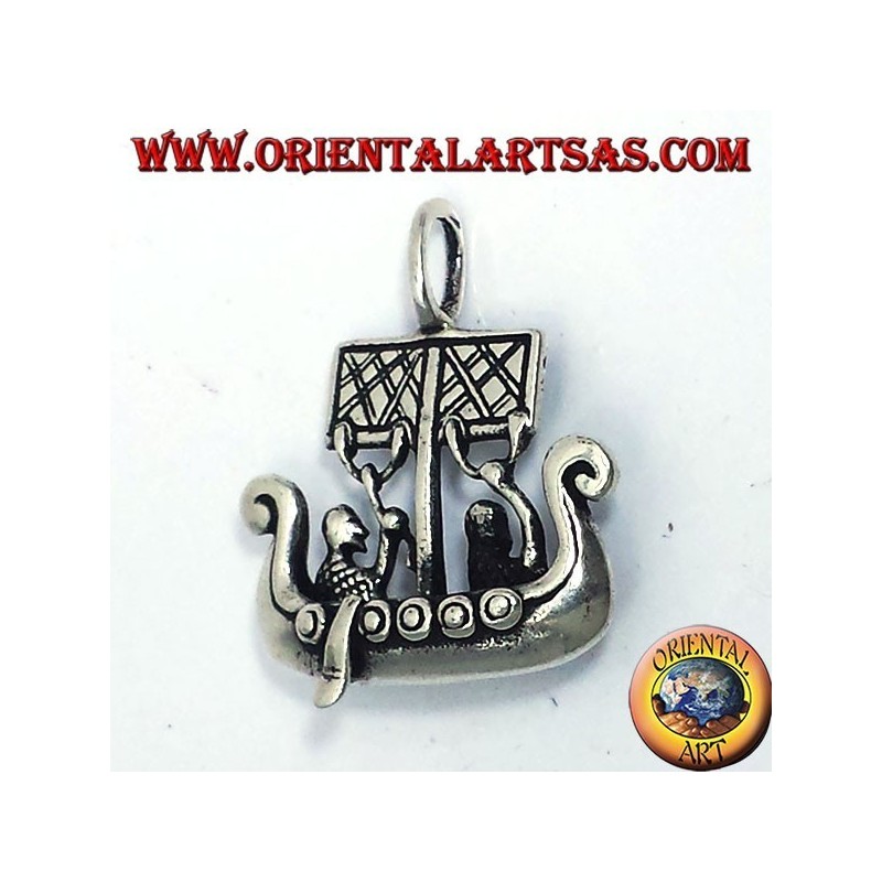 Colgante de plata de la nave de Viking Libjars dimensiones