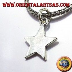 simple star pendant in silver