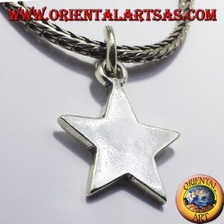 simple star pendant in silver