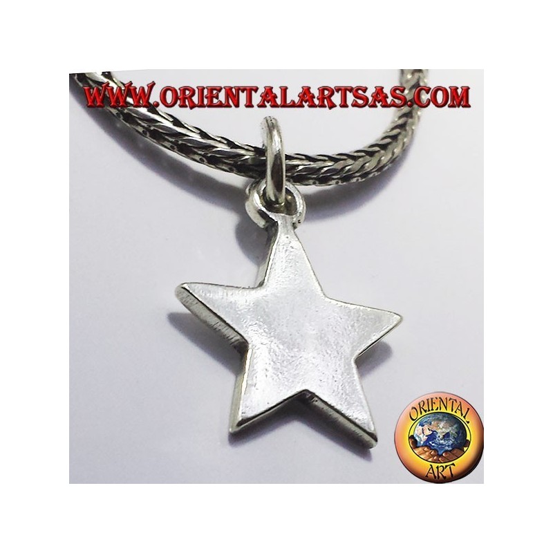 pendientes en forma de estrella en plata