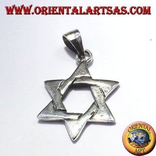 Étoile de David pendentif en argent