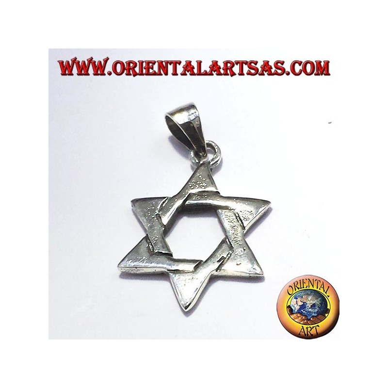Davidstern -Anhänger aus Silber