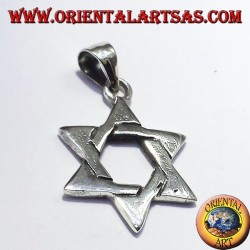 Davidstern -Anhänger aus Silber