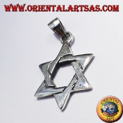 Davidstern -Anhänger aus Silber