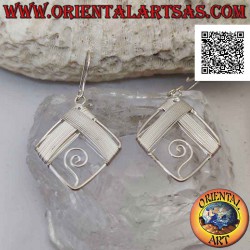 Silver leverback earrings...
