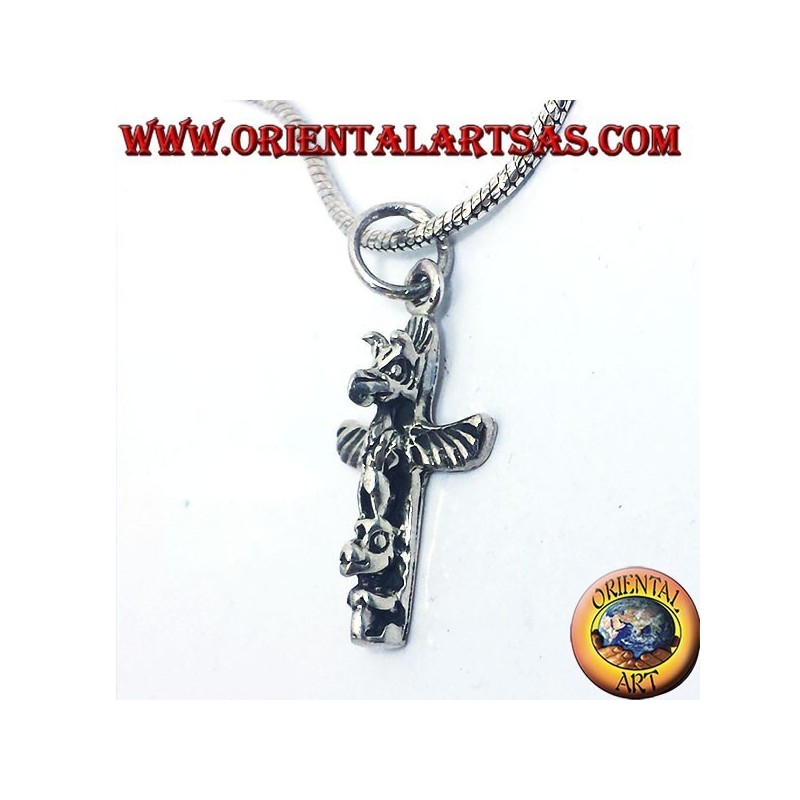 colgante de plata (tótems indios de América)