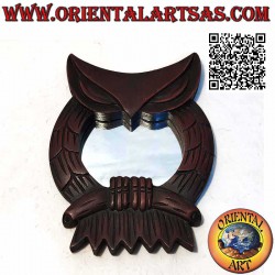 Miroir mural, hibou sur la...