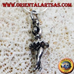 pendant silver ballet dancer