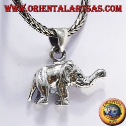 Silber Anhänger Elefant (dreidimensionale)