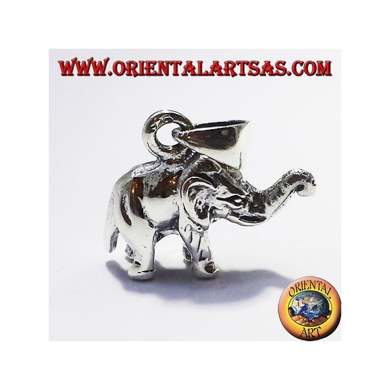 Silber Anhänger Elefant (dreidimensionale)