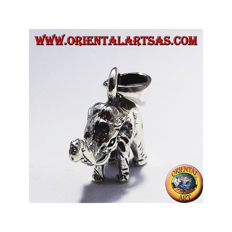 Silber Anhänger Elefant (dreidimensionale)