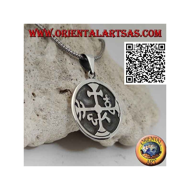 Silver pendant, seal of a Masonic lodge