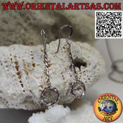 Silver leverback earrings...
