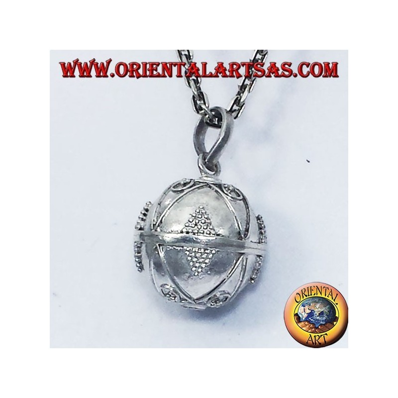 pendentif argent appelés anges (appel des anges) de diamètre 16mm.