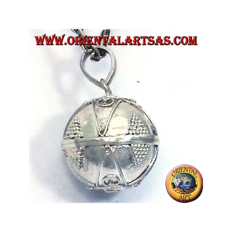 ciondolo chiama angeli in argento (richiamo degli angeli) diametro 16mm