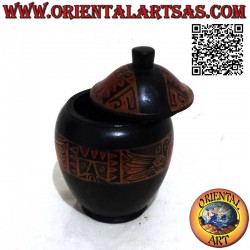 Hand-painted elongated...