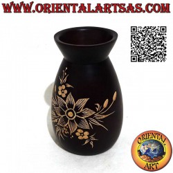 Flower vase in mahogany...