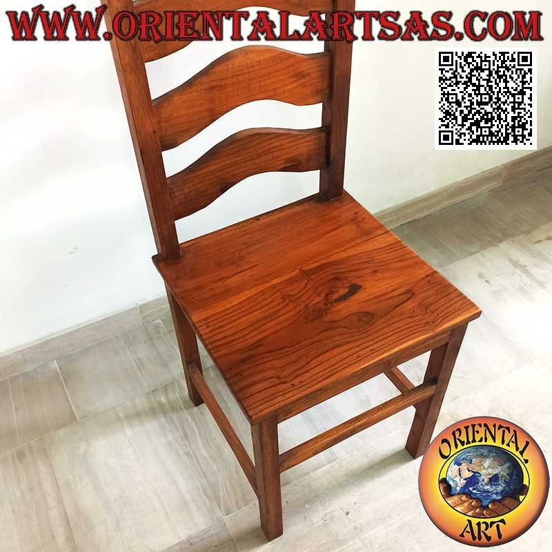 Silla Respaldo Alto Madera de Teca Estilo Imperial | Oriental Art