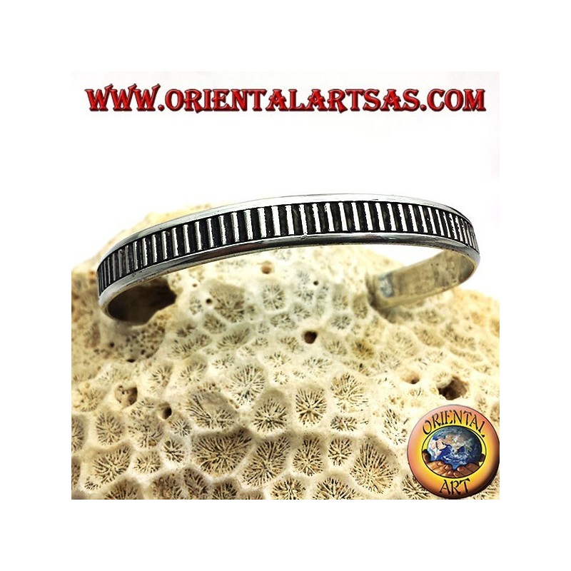 Rigid bracelet handmade silver
