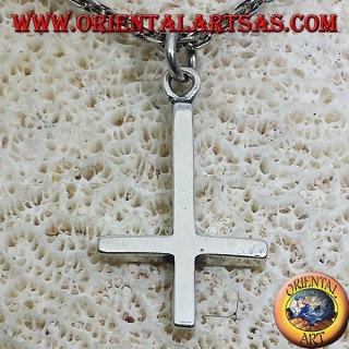 pendentif croix de Saint-Pierre, ou argent croix anti-chrétienne