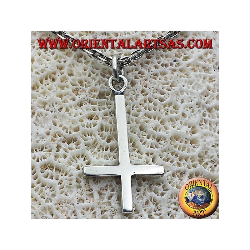 pendentif croix de Saint-Pierre, ou argent croix anti-chrétienne