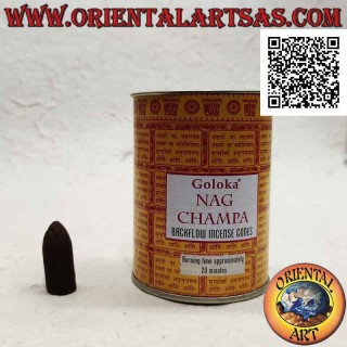 Cônes d'encens pour cascade de fumée, Nag Champa (pack de 24 pièces)