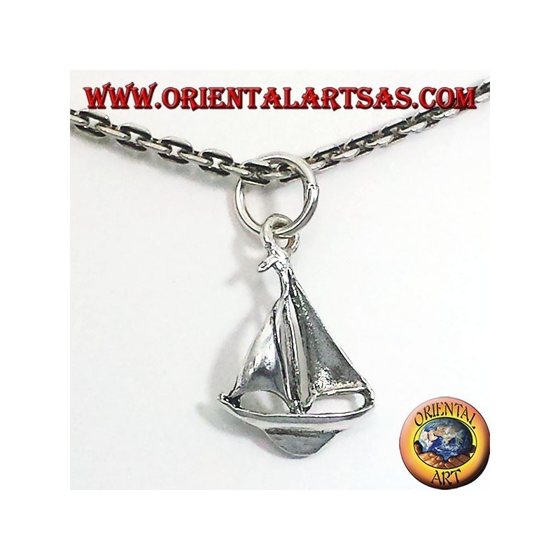colgante de plata de la vela