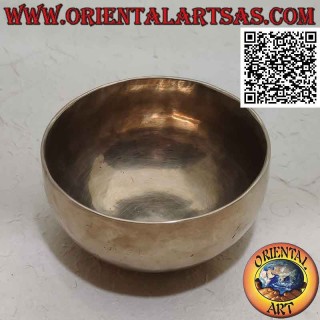 Campana tibetana fatta a mano da una lega di sette metalli da 13,5 cm Ø con batacchio (560 g)