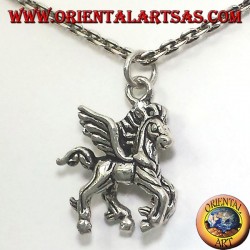 Silber Anhänger dimensional geflügelte Pferd