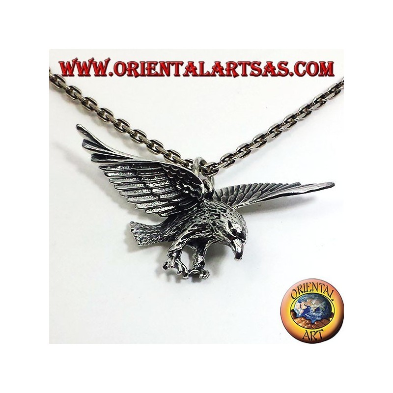Silber Anhänger, dreidimensionale Adler