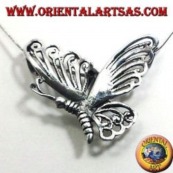 Butterfly silver pendant 925