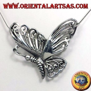 Papillon pendentif en argent 925