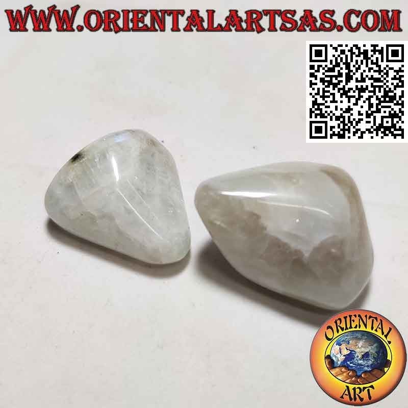 Labradorita blanca aplastada (grande)