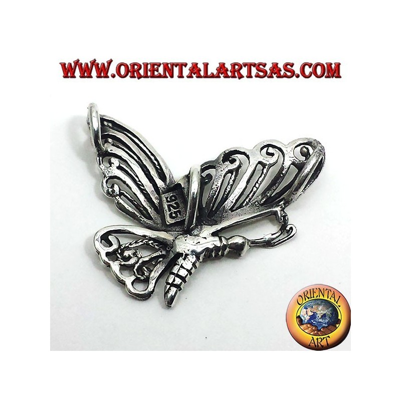 Schmetterling Silber Anhänger 925