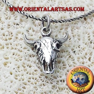 pendentif en argent Bison Skull