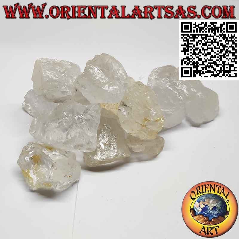 Quartz hyalin brut (cristal de roche), 80 g → 100 g