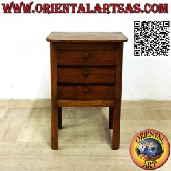 Bedside table with three...