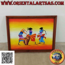 Hand painted picture on...