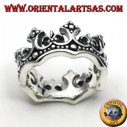 Silber Ring Krone