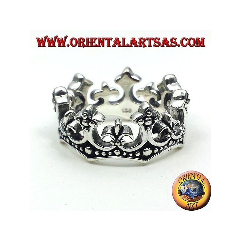 silver ring crown