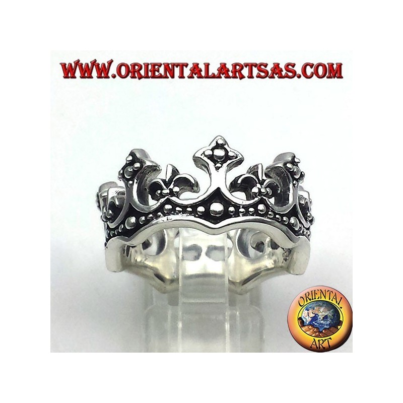 couronne Bague en argent