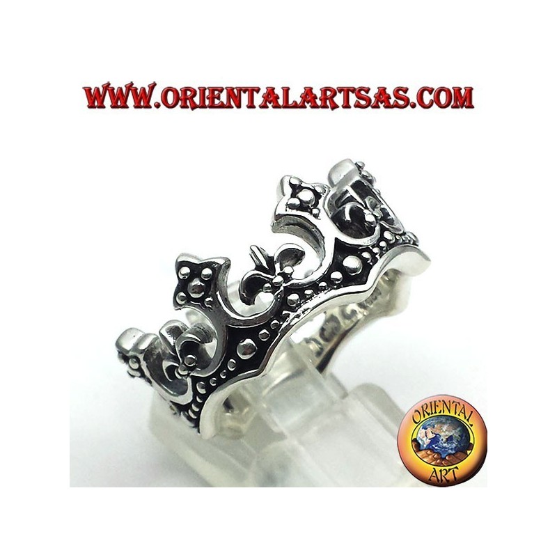 Silber Ring Krone