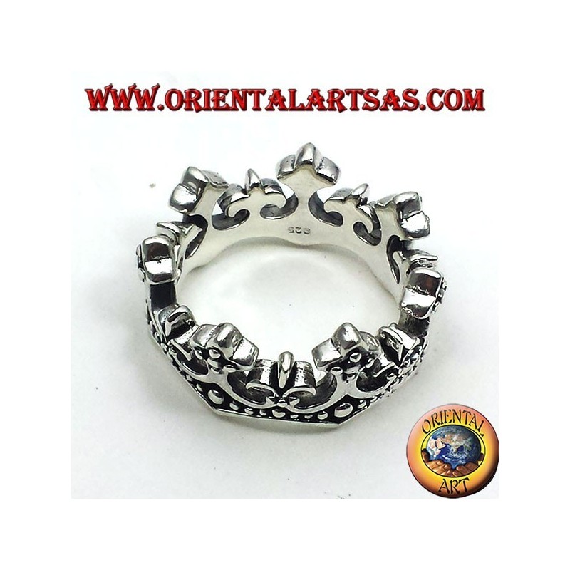 silver ring crown