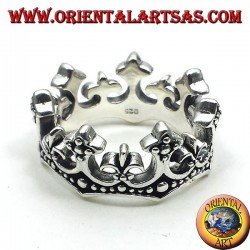 Silber Ring Krone