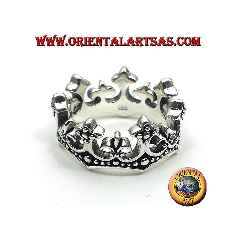 Silber Ring Krone
