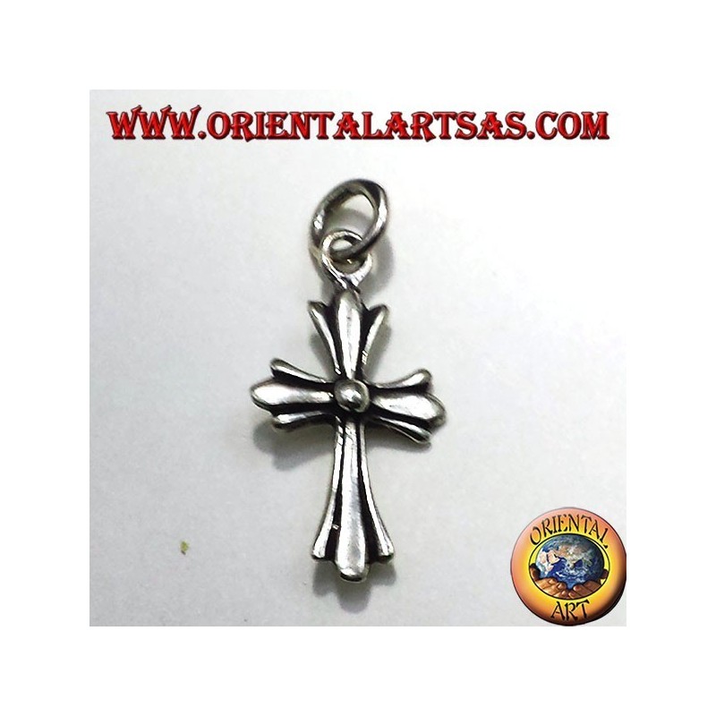 Silber Anhänger, in kleine einseitige Silber Kreuz