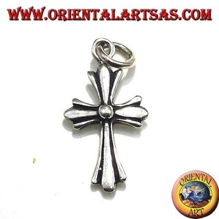 Silber Anhänger, in kleine einseitige Silber Kreuz