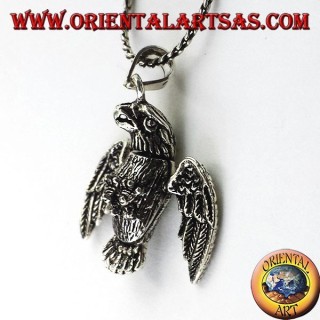 colgante en tres dimensiones de plata de Eagle Mobile